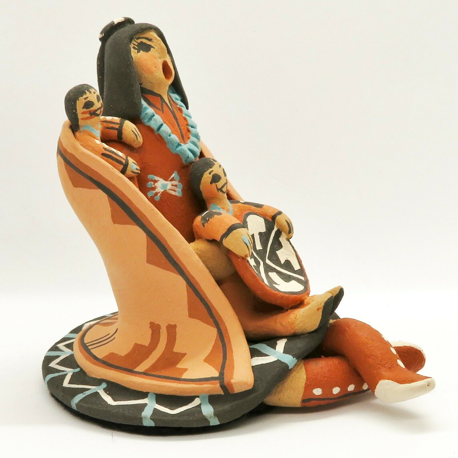 Native American Art-Jemez Pueblo Clay Pottery-STORYTELLER-Carol Lucero ...